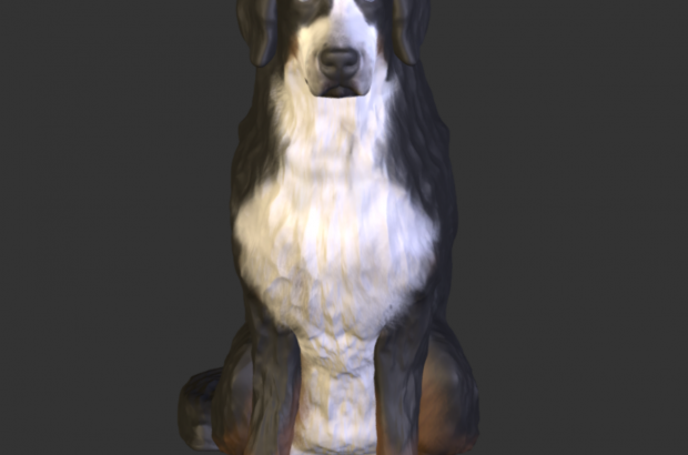 3Dプリント向け犬のモデル